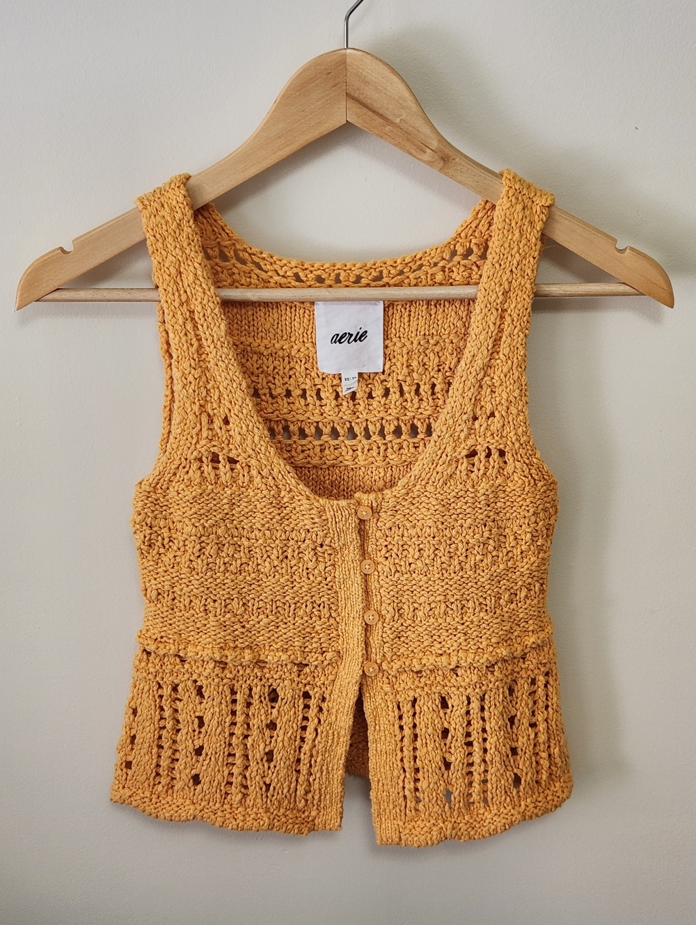 Aerie Crochet Sweater Tank - XS